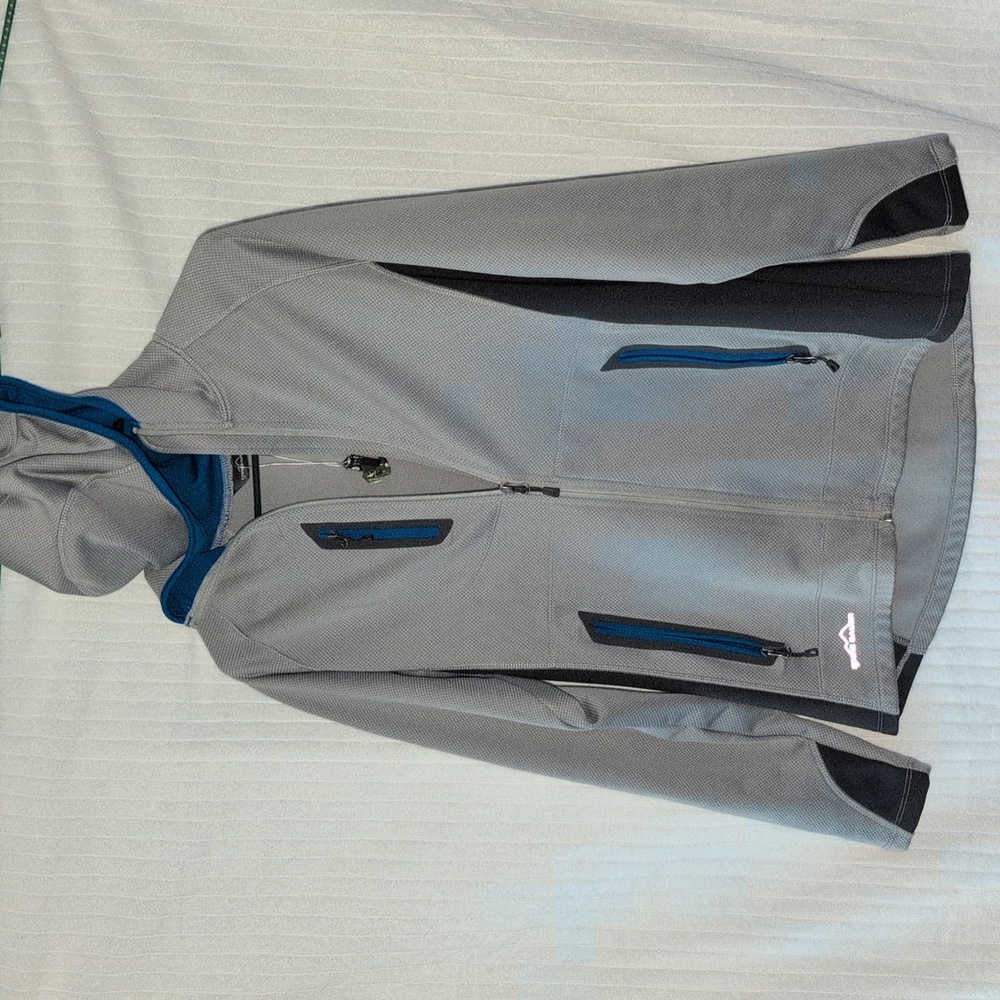 EDDIE BAUER EB245 WOMEN’S SPORT HOODED FULL ZIP FLEECE JACKET NWT SZ L